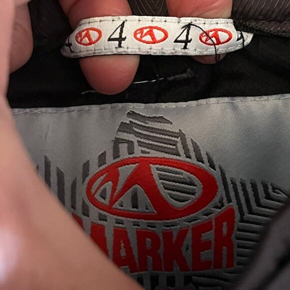 Marker Ski Snowboard Pants Womens 4 Rare Grey Checkerboard Plaid Print Insulated - Picture 9 of 15